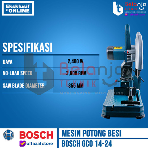 Bosch Mesin Potong Besi GCO 14-24 14 Inch Cutting Off Heavy Duty 2400 Watt