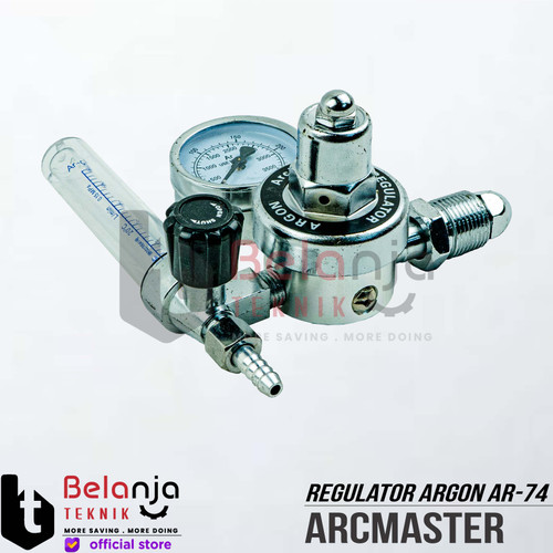 Arcmaster Regulator Las Argon AR-74 Karbit Tabung Las Regulator Gas