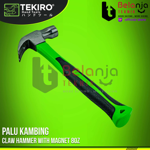 Tekiro Palu kambing 8 Oz Claw Hammer With Magnet 8Oz Palu Cabut Paku