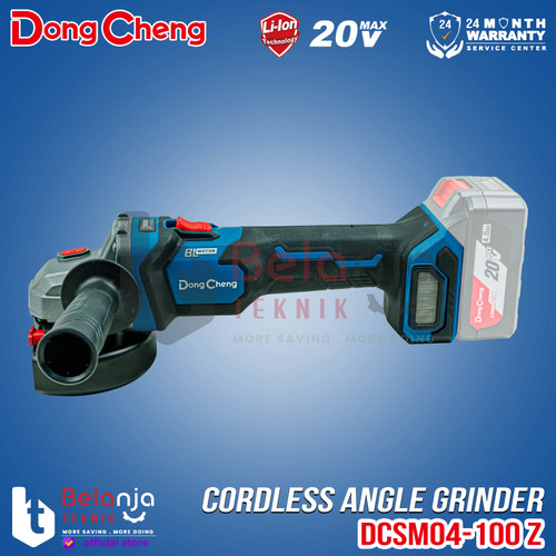 Dongcheng Angle Grinder Baterai DCSM04-100 Z Mesin Gerinda 20V Unit Only