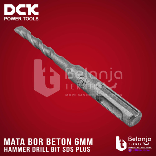 DCK Hammer Drill Bit SDS Plus 6 X 110 MM Mata Bor Beton SDS Plus 6 MM