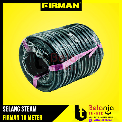Firman Selang Steam Sanchin Kompresor Angin Spray Hose 3 Ply 15 Meter