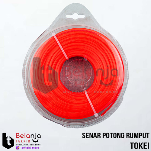 Tokei Trimmer Line Tali Senar Mesin Potong Rumput 50 Meter 2.4MM Brush Cutter Trimmer Line 2.4 MM