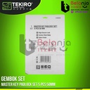 Tekiro Kunci Gembok 50 MM Set 5 Pcs Master Key Padlock SET Anti Karat