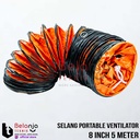 Maxima Selang Portable Ventilator 8 Inch 5 Meter Flexible Exhaust 8" In