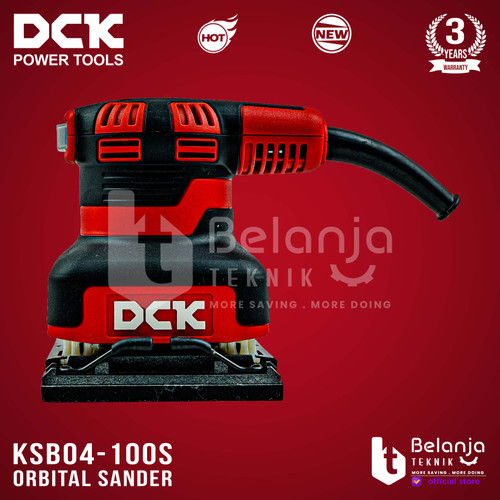 DCK Mesin Amplas Kayu Kotak KSB04-100S 110 MM Orbital Sander 240 Watt