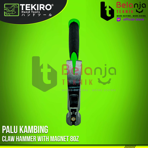 Tekiro Palu kambing 8 Oz Claw Hammer With Magnet 8Oz Palu Cabut Paku