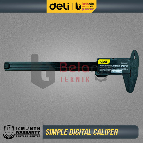 Deli Jangka Sorong Digital Kaliper 15cm Sigmat Verniper Caliper 150 MM