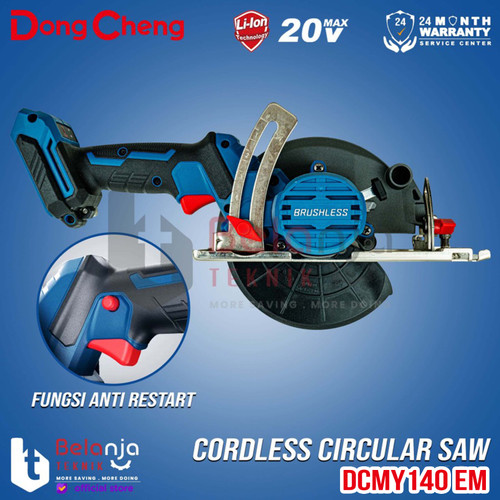 Dongcheng Circular Saw Cordless DCMY140 EM 5 Inch Baterai 20V DCMY 140 S 5" DCMY140SEM