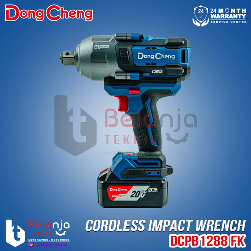 Impact Wrench Baterai Dongcheng DCPB1288FK 3/4 Inch Mesin Pembuka Baut 20V DCPB1288 DCPB 1288 SET 3/4"