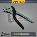 Deli Hole Puncher Tang Pembolong Alat Pelubang Ikat Sabuk Gesper Kulit