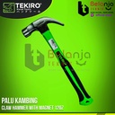 Tekiro Palu kambing 12 Oz Claw Hammer 12 Oz Gagang Karet Cabut Paku