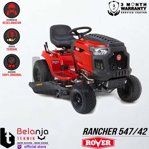 Rover Mesin Potong Rumput Mobil 42 Inch Raiding Lawn Mower 42" Rancher 547/42