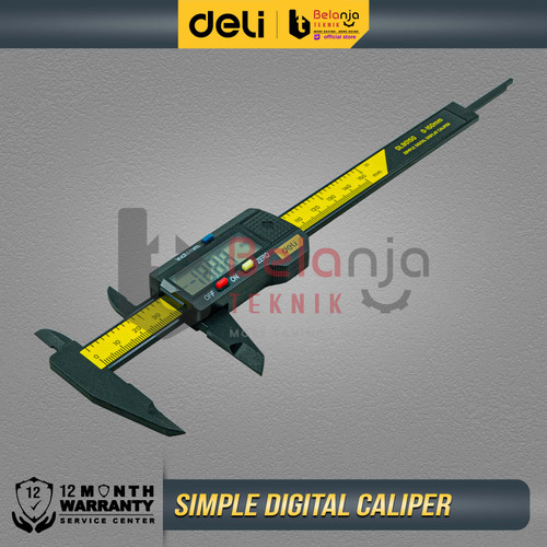 Deli Jangka Sorong Digital Kaliper 15cm Sigmat Verniper Caliper 150 MM