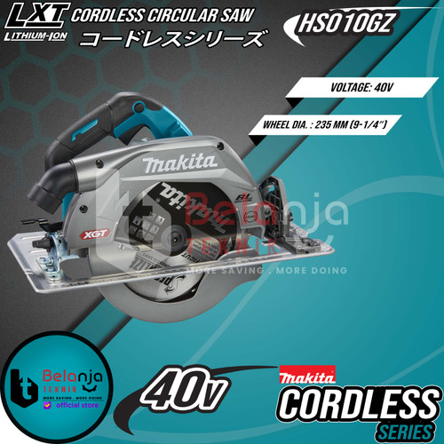 Makita Mesin Circular Saw Baterai HS010GZ Cordless Potong Kayu 40V 9.2
