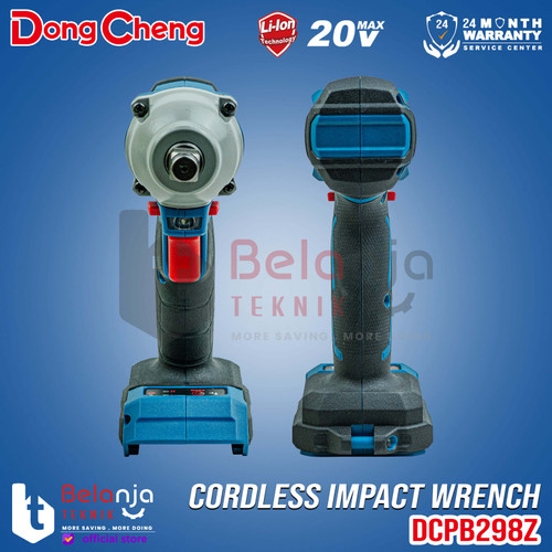 Dongcheng Impact Wrench Baterai DCPB298Z Mesin Buka Baut 20V Unit Only