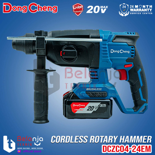 DongCheng Rotary Hammer Cordless DCZC04-24 EM Mesin Bor Beton SDS Plus