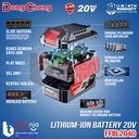 Dongcheng Lithium Battery Pack 20V 4 AH Baterai Cordless 20V FFBL2040