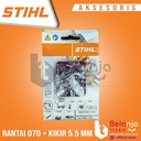 Stihl Rantai Belah Chainsaw 070 36 Inchi 52 T + Kikir Rantai 5.5 MM