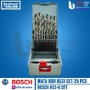 Bosch Mata Bor Besi HSS-G Set 25 Pcs Metal Drill Bit 1-13 MM DIN 338