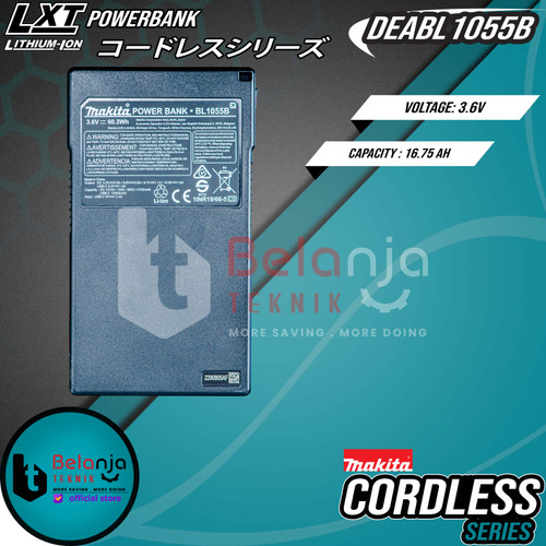Makita Powerbank DEABL1055B 3.6V Rechargeable Battery Pengisi Daya 3.6