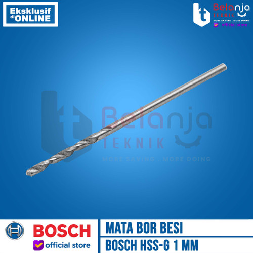 Bosch Mata Bor Besi 1mm HSS-G HSS G 1 mm Metal Drill Bits Bosch