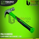 Tekiro Palu kambing 12 Oz Claw Hammer 12 Oz Gagang Karet Cabut Paku