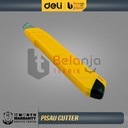 Deli Cutter Pisau Baja SK4 9mm Utility Knife Pemotong Kertas Kater