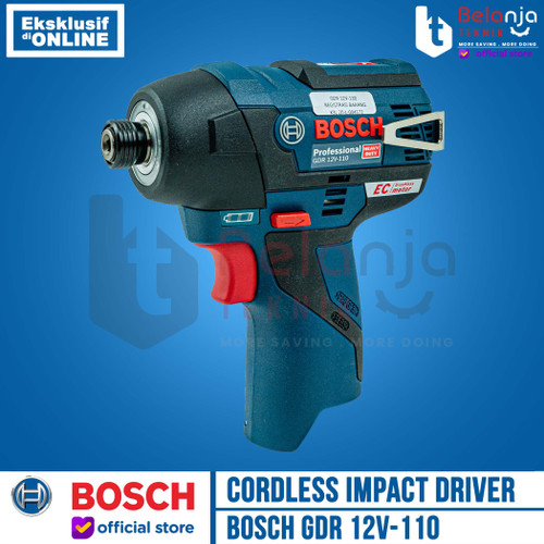 BOSCH Mesin Obeng Baterai GDR 12V-110 LI Impact Screwdriver Set 2 AH