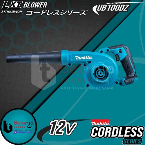Makita Mesin Blower Cordless UB100DZ 12V Hand Blower Set Baterai 4 AH