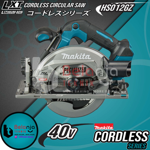 Makita Mesin Circular Saw Baterai HS012GZ Cordless Potong Kayu 40V 6.5