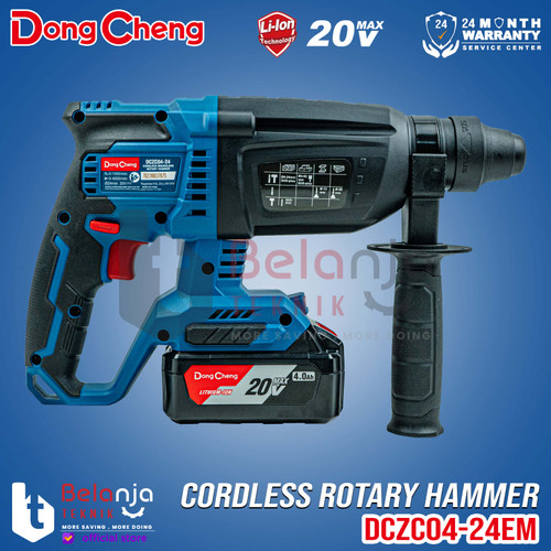 DongCheng Rotary Hammer Cordless DCZC04-24 EM Mesin Bor Beton SDS Plus
