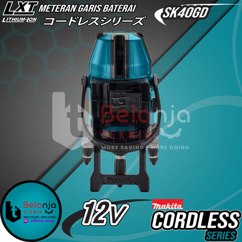 Makita Rechargeable Green Multi Line Laser 10 M Meteran Garis Baterai