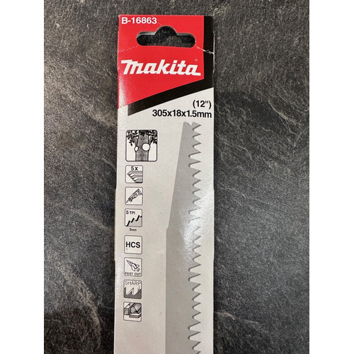 Makita Mata Gergaji Saber Saw Sabre Wood Potong Kayu Recipro Saw 305MM