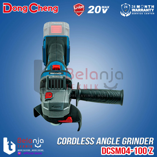 Dongcheng Angle Grinder Baterai DCSM04-100 Z Mesin Gerinda 20V Unit Only