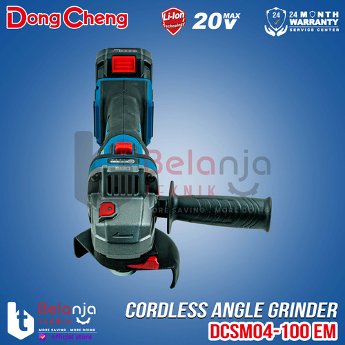 Dongcheng Angle Grinder Baterai DCSM04-100 EM Mesin Gerinda 20V SET