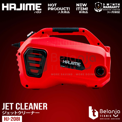 Hajime High Pressure Jet Cleaner HJ-208i Mesin Cuci Mobil Motor 900 Watt 98 Bar