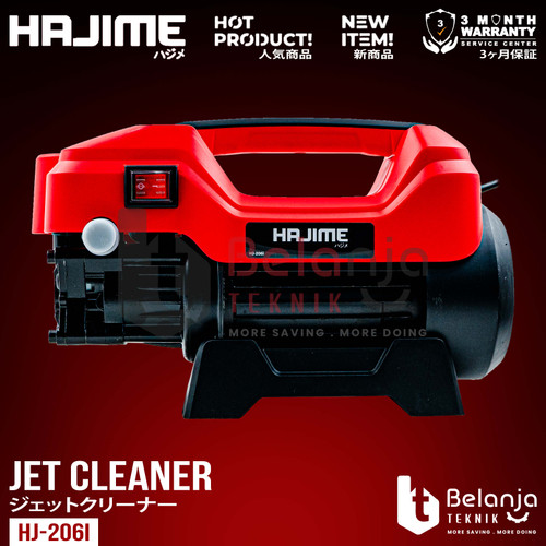 Hajime High Pressure Jet Cleaner HJ-206i Mesin Cuci Mobil Motor 800 Watt 88 Bar