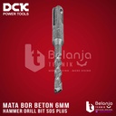 DCK Hammer Drill Bit SDS Plus 6 X 110 MM Mata Bor Beton SDS Plus 6 MM