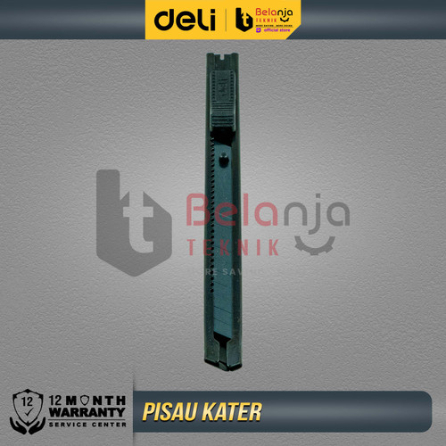 Deli Cutter Pisau Baja Hitam 9mm SK5 Kater Gunting Cutting Cuter 9 MM SK 5