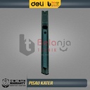 Deli Cutter Pisau Baja Hitam 9mm SK5 Kater Gunting Cutting Cuter 9 MM SK 5