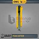 Deli Cutter Pisau Baja SK4 9mm Utility Knife Pemotong Kertas Kater