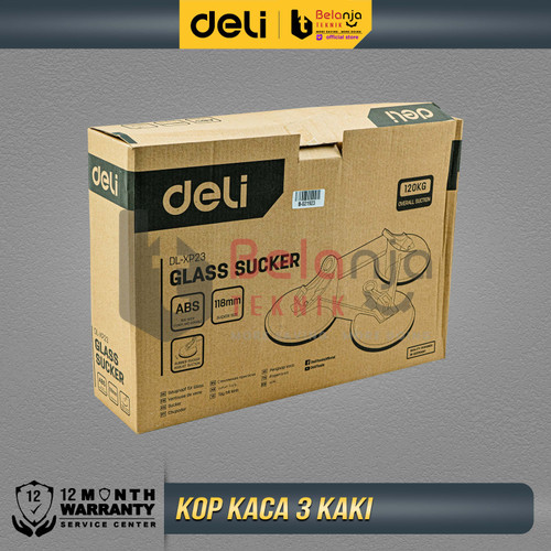 Deli Suction Cup Lifter Kop Kaca 3 Kaki Alat Angkat Kaca Baja Kokoh