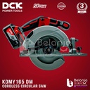DCK Mesin Potong Kayu Baterai KDMY165EM Circular Saw Cordless 6 Inch Sirkel Kayu KDMY 165 EM KDMY165 6" in 2 battery
