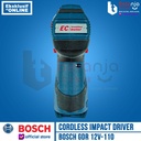 BOSCH Mesin Obeng Baterai GDR 12V-110 LI Impact Screwdriver Set 2 AH