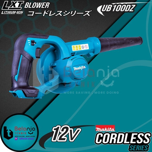 Makita Mesin Blower Cordless UB100DZ 12V Hand Blower Set Baterai 4 AH