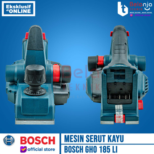 Bosch Mesin Serut Kayu Ketam Baterai GHO 185 LI Planner 18V Brushless