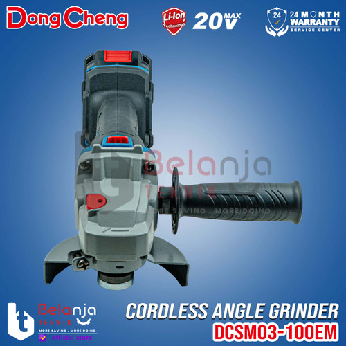Dongcheng Angle Grinder Baterai DCSM03-100 EM Mesin Gerinda 20V SET