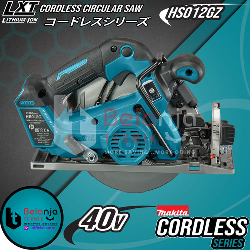 Makita Mesin Circular Saw Baterai HS012GZ Cordless Potong Kayu 40V 6.5