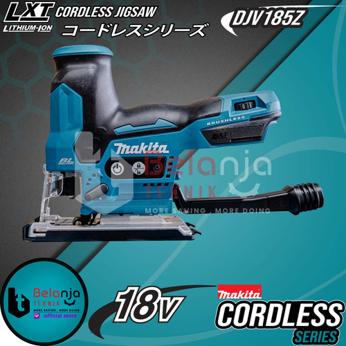 Makita Mesin Gergaji Triplek Kayu 18V Jigsaw Cordless Baterai DJV185Z